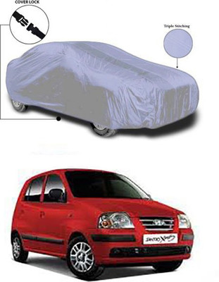 Coverit Car Cover For Hyundai Santro Xing (Without Mirror Pockets)(Silver)