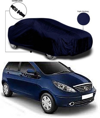 Billseye Car Cover For Tata Indica Vista (Without Mirror Pockets)(Blue)