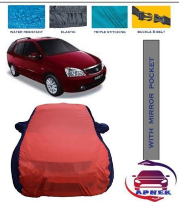 APNEK Car Cover For Tata Indigo XL (With Mirror Pockets)(Red, Blue)