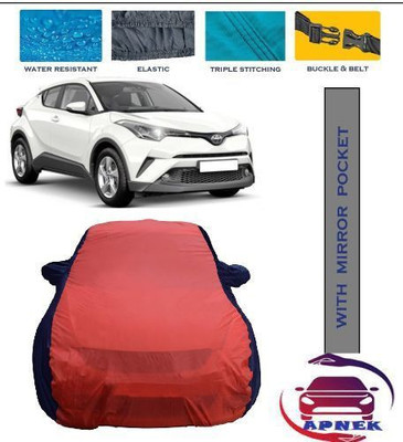 APNEK Car Cover For Toyota C-HR (With Mirror Pockets)(Red, Blue)