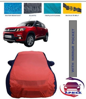 APNEK Car Cover For Maruti Suzuki Vitara Brezza (With Mirror Pockets)(Red, Blue)
