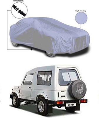 Billseye Car Cover For Maruti Suzuki Gypsy MG-410 (Without Mirror Pockets)(Silver)
