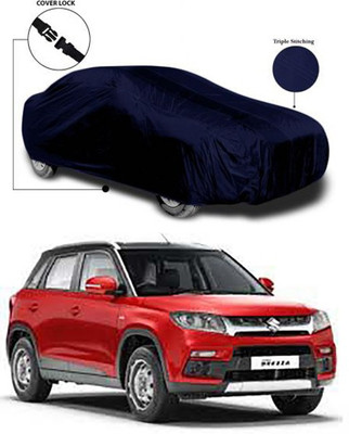 Coverit Car Cover For Maruti Suzuki Vitara Brezza (Without Mirror Pockets)(Blue)