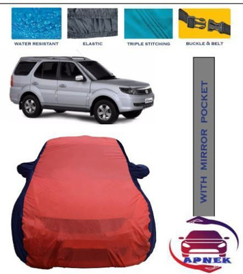APNEK Car Cover For Tata Safari Storme (With Mirror Pockets)(Red, Blue)