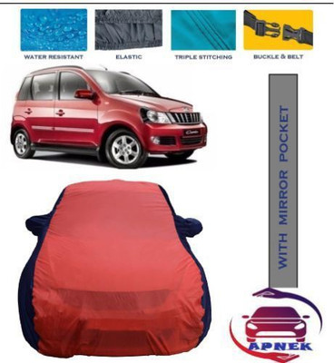 APNEK Car Cover For Mahindra Quanto (With Mirror Pockets)(Red, Blue)