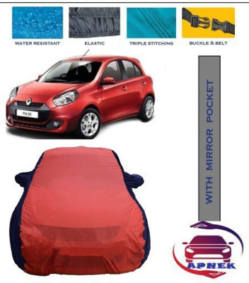 APNEK Car Cover For Renault Pulse (With Mirror Pockets)(Red, Blue)