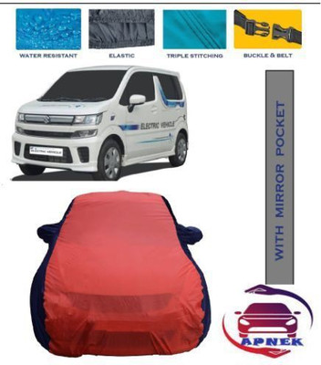 APNEK Car Cover For Maruti Suzuki WagonR Electric Vehicle (With Mirror Pockets)(Red, Blue)