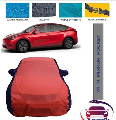 APNEK Car Cover For Tesla MODEL Y (With Mirror Pockets)(Red, Blue)
