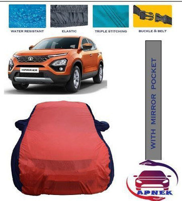 APNEK Car Cover For Tata Harrier (With Mirror Pockets)(Red, Blue)