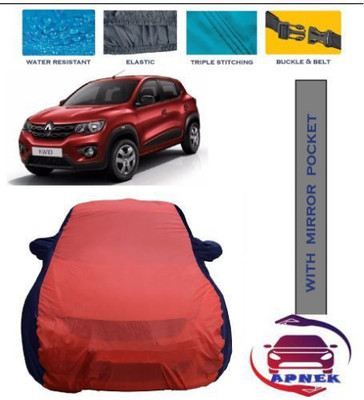 APNEK Car Cover For Renault Kwid (With Mirror Pockets)(Red, Blue)