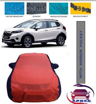 APNEK Car Cover For Honda WRV (With Mirror Pockets)(Red, Blue)
