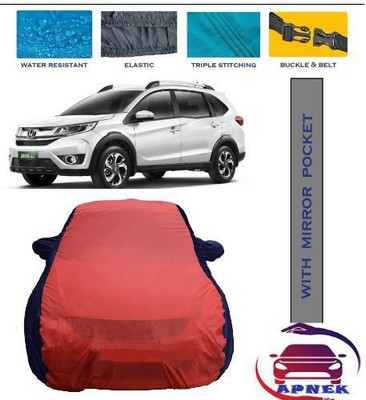 APNEK Car Cover For Honda BRV (With Mirror Pockets)(Red, Blue)