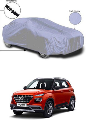 Coverit Car Cover For Hyundai Venue (Without Mirror Pockets)(Silver)