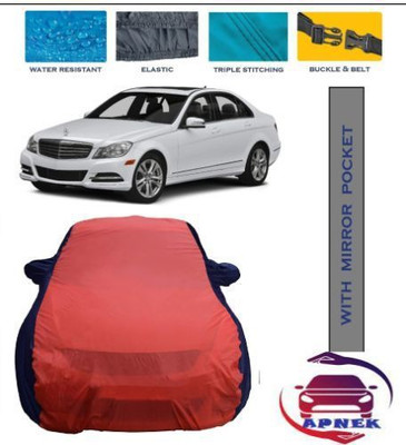 APNEK Car Cover For Mercedes Benz C220 (With Mirror Pockets)(Red, Blue)