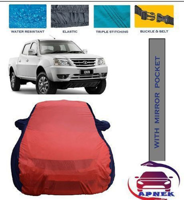 APNEK Car Cover For Tata Xenon (With Mirror Pockets)(Red, Blue)