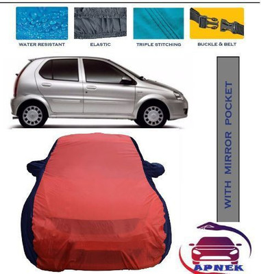APNEK Car Cover For Tata Indica (With Mirror Pockets)(Red, Blue)