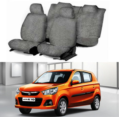Chiefride Cotton Car Seat Cover For Maruti Alto K10(5 Seater, 2 Back Seat Head Rests)