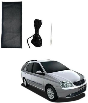 arneja trading company Hand Stiched Steering Cover For Tata Indigo Marina(Black, Leatherite)
