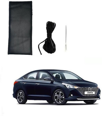 arneja trading company Hand Stiched Steering Cover For Hyundai Verna(Black, Leatherite)