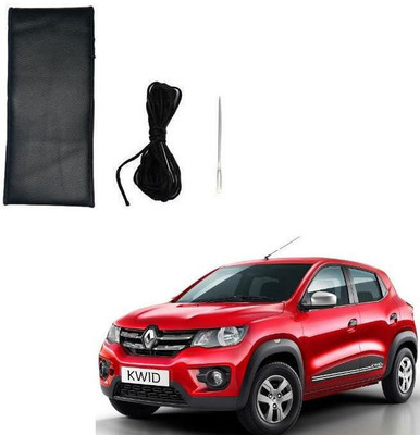 arneja trading company Hand Stiched Steering Cover For Renault Kwid(Black, Leatherite)