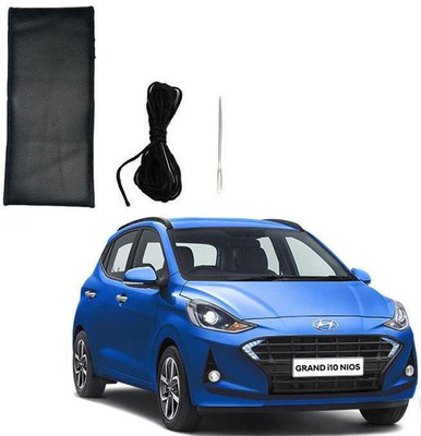 arneja trading company Hand Stiched Steering Cover For Hyundai i10(Black, Leatherite)