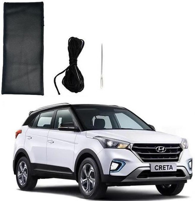 arneja trading company Hand Stiched Steering Cover For Hyundai Creta(Black, Leatherite)