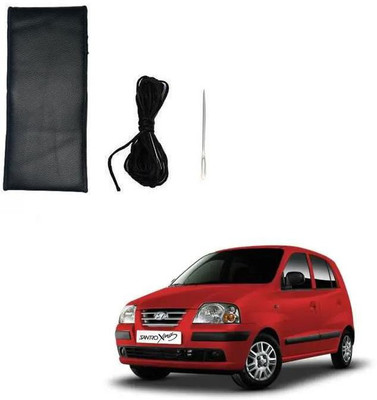 arneja trading company Hand Stiched Steering Cover For Hyundai Santro Xing(Black, Leatherite)
