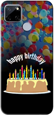NDCOM Back Cover for REALME NARZO 30A Happy Birthday Printed(Multicolor, Hard Case, Pack of: 1)
