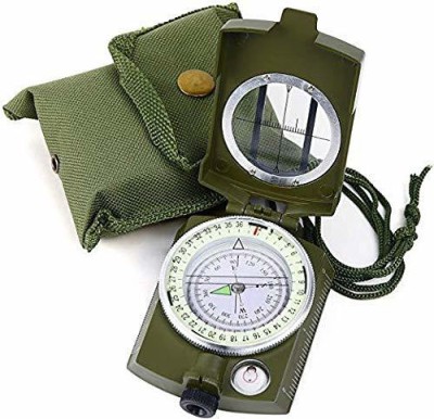 pullox Magnetic Navigation Compass Compact Portable (Impact Resistant and Waterproof) Compass(Green)