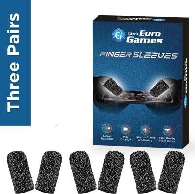 RPM Euro Games Finger Sleeves Mobile Gaming Sleeves For Pubg, Free Fire, etc. 3 Boxes, 6 Sleeves Finger Sleeve