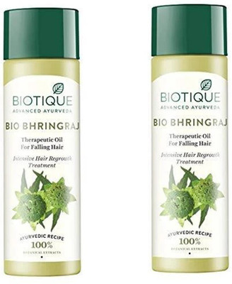 BIOTIQUE BIO BHRINGRAJ FOR FALLING HAIR OIL 120ML(PACK OF 2) Hair Oil(100 ml)