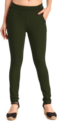 SEMLE Dark Green Jegging(Solid)