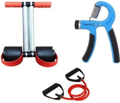 Shopeleven Home Gym General Fitness Workout Exerciser Tummy Ttimmer - Hand Grip Blue Ab Exerciser(Multicolor)