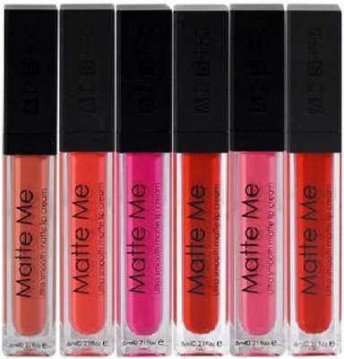 nnbb Matte Lipstick 2181-C Pack of 6 (Multicolor, 6 ml)(MULTI, 6 ml)