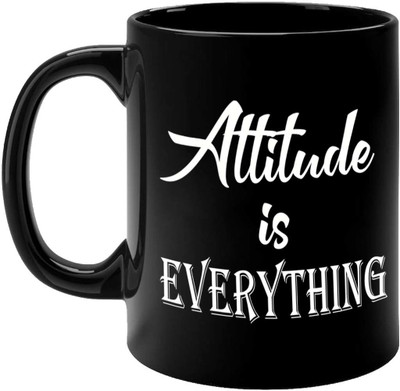 FirseBUY Attitude is Everything Funny Printed Ceramic Coffee Mug(325 ml)