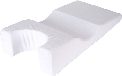 METRON Large Size (29’’x14’’x6’’ Inches) Face Down Pillow for Sleeping Lying Face Down for Massage Post Surgery or Reduce Pressure & Corrects Spine Position Foam Solid Sleeping Pillow Pack of 1(White)