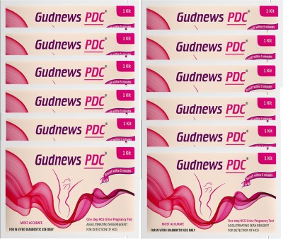 GUDNEWS PDC One Step Easy Home Pregnancy Test Kit (Pack of 12 ) Pregnancy Test Kit(12 Tests)
