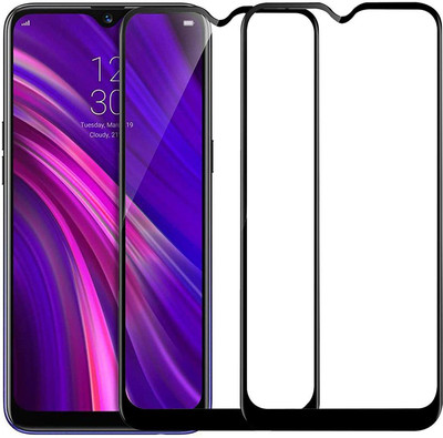 Slugabed Edge To Edge Tempered Glass for Realme 3(Pack of 2)