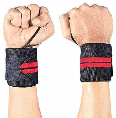 HRT Wrist Support Band with Thumb Loop for Weightlifting, Powerlifting, Gym Wrist Support
