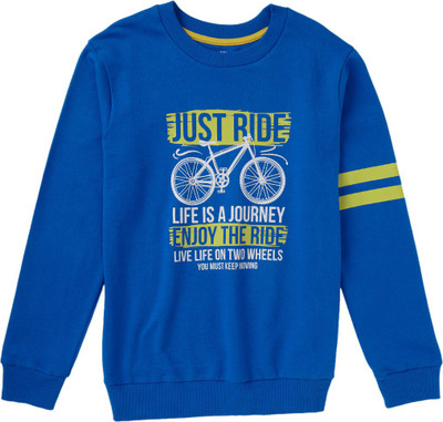 Cub McPaws Full Sleeve Graphic Print Boys Sweatshirt