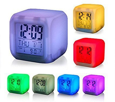 Asra Collections Digital White Clock