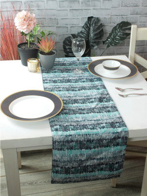 ROMEE Light Blue 183 cm Table Runner(Polyester)