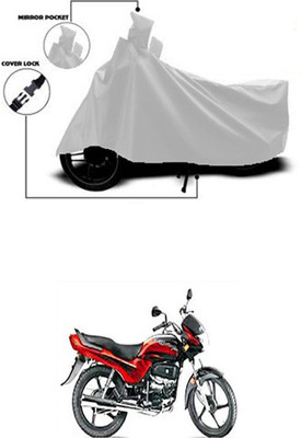Coverit Two Wheeler Cover for Hero(Passion Plus, Silver)