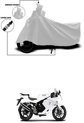 Coverit Two Wheeler Cover for Hyosung(GT650R, Silver)