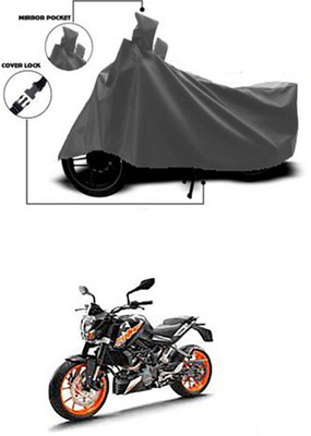 Coverit Two Wheeler Cover for KTM(Duke 200, Grey)