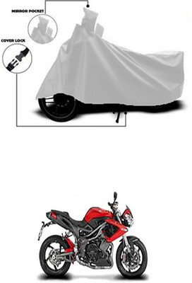 Coverit Two Wheeler Cover for DSK Benelli(TNT R, Silver)