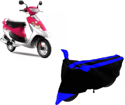 THE REAL ARV Waterproof Two Wheeler Cover for TVS(Scooty Pep+, Blue)