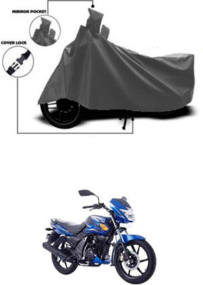 Coverit Two Wheeler Cover for TVS(Grey)
