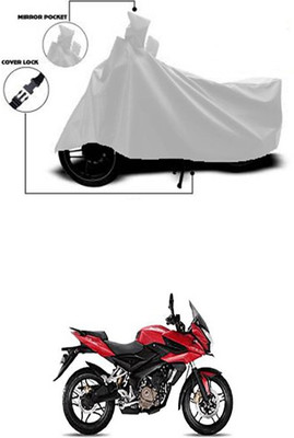 Coverit Two Wheeler Cover for Bajaj(Pulsar AS 150, Silver)