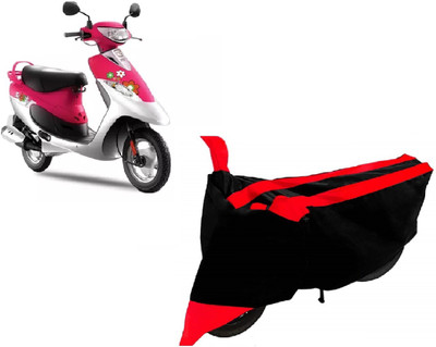 THE REAL ARV Waterproof Two Wheeler Cover for TVS(Scooty Pep+, Red)